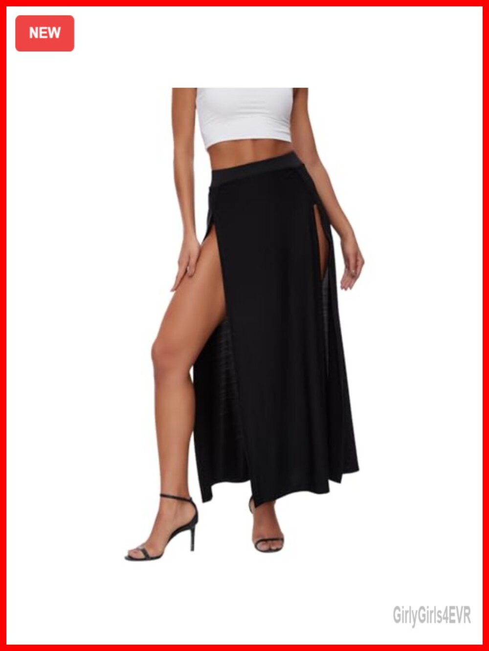 A-Line Maxi Skirt High Slit Flowy Beach Party Cosplay Costume